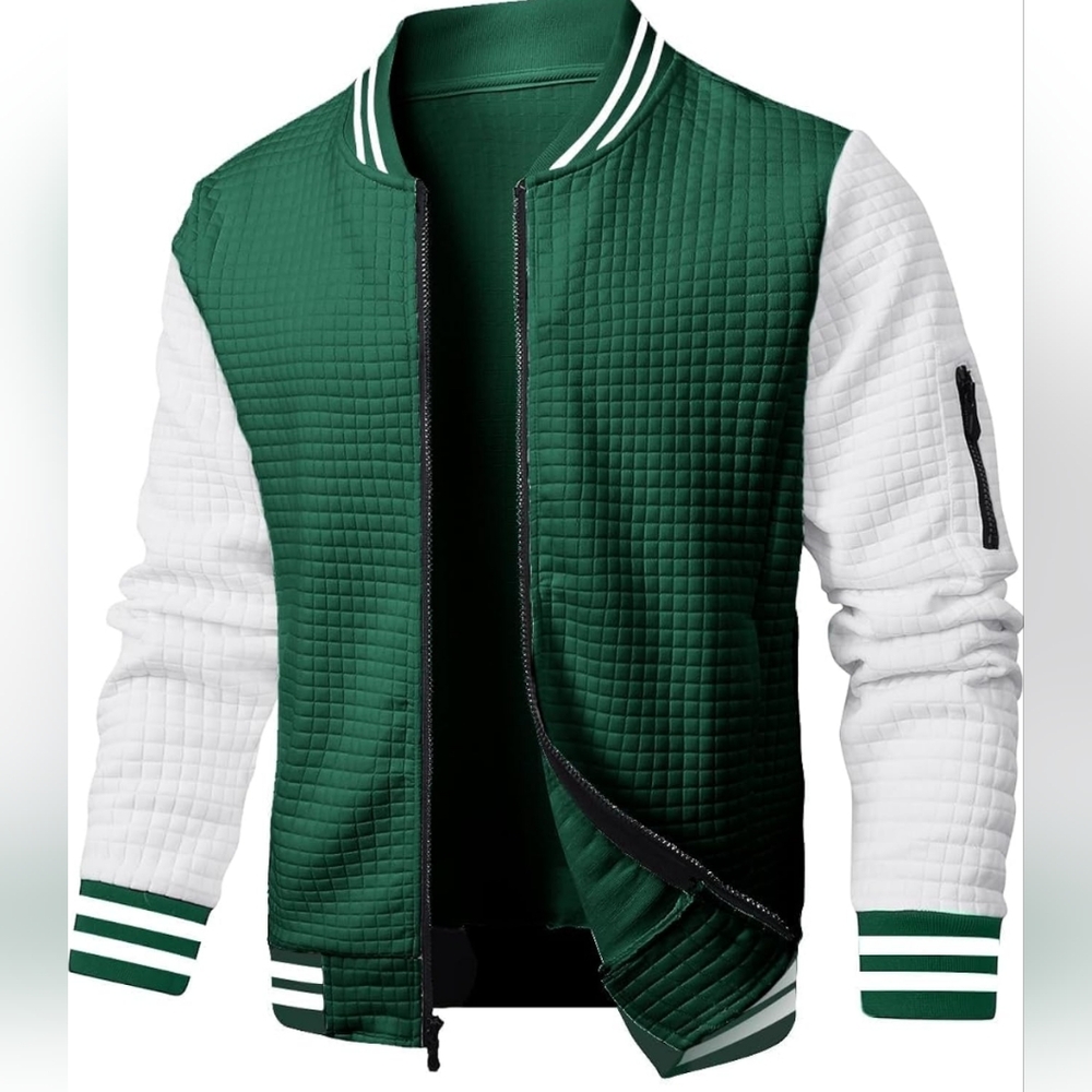 Men's Casual Lightweight Varsity Jacket